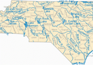 North Carolina State Map with Counties Map Of north Carolina