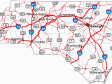 North Carolina State Road Map Map Of north Carolina