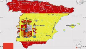 North Of Spain Map Flag Map Of Spain