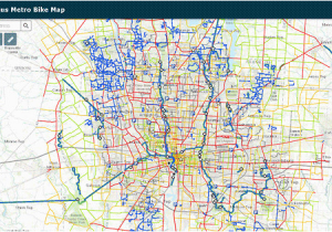 Ohio Bike Trails Map Columbus Metro Bike Map