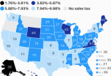 Ohio County Tax Map States with the Highest and Lowest Sales Taxes