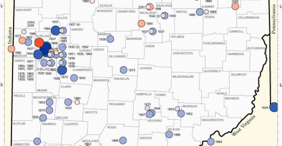 Ohio Earthquake Map Scott Sabol S World Of Weather Cleveland Earthquake History F A Q