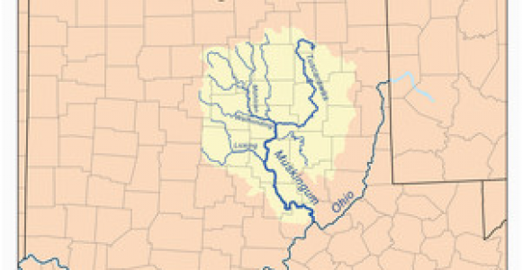 Ohio Watershed Map Muskingum River Revolvy