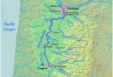 Oregon River Maps and Fishing Guide A Map Of the Willamette River Its Drainage Basin Major Tributaries