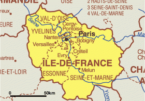 Paris On the Map Of France Iile De France Parijs Paris Kaart Map Carte Eu Foto Frankrijk