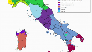 Parts Of Italy Map Linguistic Map Of Italy Maps Italy Map Map Of Italy Regions