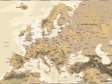 Physical Map Of Europe for Kids Fotografie Obraz Europe Vintage Physical Map Posters Cz