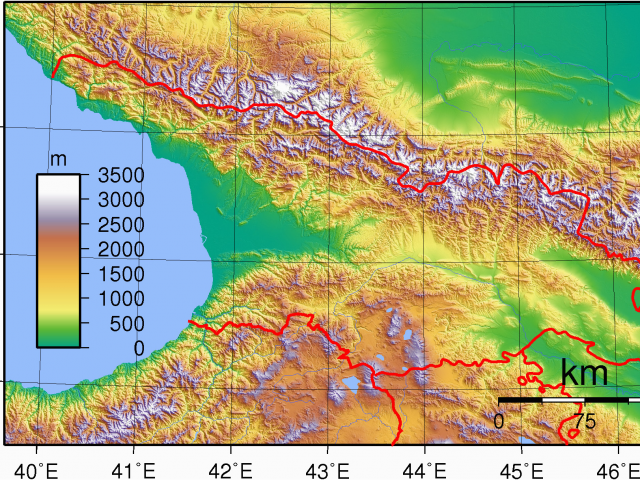 Political Map Of Georgia Country Geography Of Georgia Country Wikipedia ...