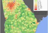 Population Density Map Georgia Demographics Of Georgia U S State Wikipedia