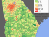 Population Density Map Georgia Demographics Of Georgia U S State Wikipedia