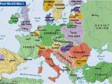 Post Ww1 Map Of Europe Countries Western World Maps