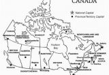 Printable Blank Map Of Canada with Provinces and Capitals Printable Map Of Canada with Provinces and Territories and