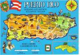 Puerto Rico Spain Map Puerto Rico Map Postcard Afghan Iraq Wall Puerto Rico 52