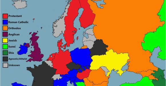 Religion Map Of Europe Maps Facts Panosundaki Pin