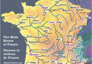 Rhone River France Map Map Of the Rivers In France About France Com