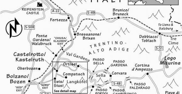 Rick Steves Map Of Italy Dolomites Travel Guide Resources Trip Planning Info by Rick Steves