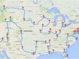 Road Map Europe Route Planner This Map Shows the Ultimate U S Road Trip Mental Floss