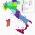 Road Map Of Italy In English Linguistic Map Of Italy Maps Italy Map Map Of Italy Regions