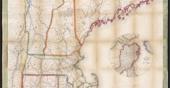 Road Map Of New England File Telegraph and Rail Road Map Of the New England States