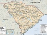 Road Map Of south Carolina and Georgia State and County Maps Of south Carolina