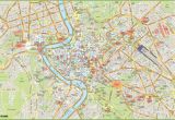 Rome Italy Sightseeing Map Rome tourist Map