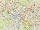 Rome Italy Sightseeing Map Rome tourist Map