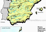 Ronda Map Spain Rivers Lakes and Resevoirs In Spain Map 2013 General