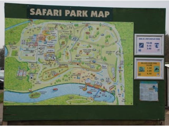 safari parks in england map
