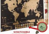 Scratch Off Europe Map Scratch Off World Map Poster Travel Journal as Travel Decor