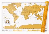 Scratch Off Europe Map World original Scratch Maps Large or Travel Editions