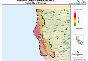 Seismic Hazard Map California northern California Map Coast Outline Earthquake Hazard Map