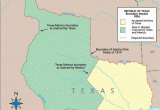 Show Me Map Of Texas Texas Historical Map Republic Of Texas Boundary Dispute with Mexico