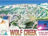 Ski Mountains In Colorado Map Wolf Creek Ski Resort Colorado Trail Map Postcard Ski towns