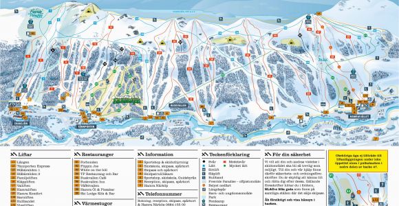 Ski Resort France Map Trail Map Tanndalen