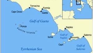 Small Map Of Italy isole Pontine Ponza Palmarola Zannone Italia Gaeta Gaeta