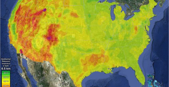 Soil Temperature Map Texas First Geothermal Energy Map Of the Usa now In Google Watts Up with