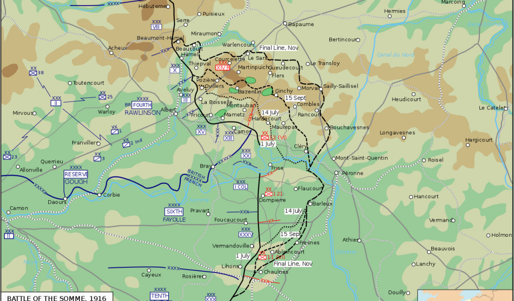 Somme River Map