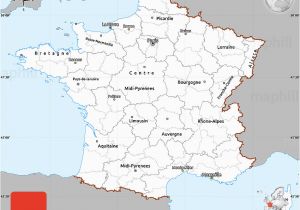 South France Map Detailed Gray Simple Map Of France Single Color Outside