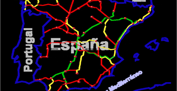 Spain Railroad Map Spain Railways Skyscrapercity