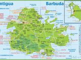 St Martin France Map Large Detailed tourist Map Of Antigua and Barbuda Cruise Travel