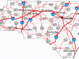 State Map Of north Carolina with Cities Map Of north Carolina