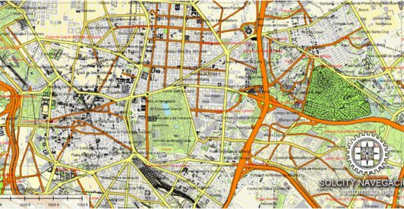 Street Map Of Valencia Spain Madrid Map Vector Spain Printable City Plan atlas 49 Parts Editable Street Map Adobe Illustrator