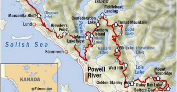 Sunshine Coast Canada Map Abenteuer In Kanada Der Sunshine Coast Trail Outdoor