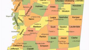 Tennessee and Mississippi Map Mississippi County Map