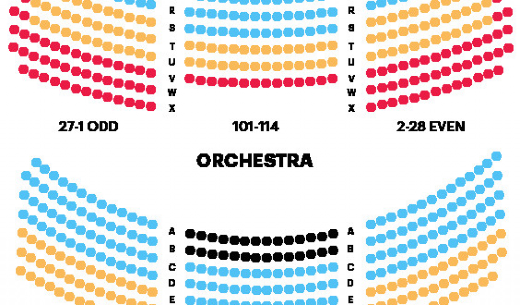 Tennessee Theatre Seating Map