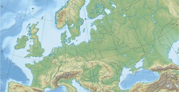 Terrain Map Of Europe Europe topographic Map Climatejourney org