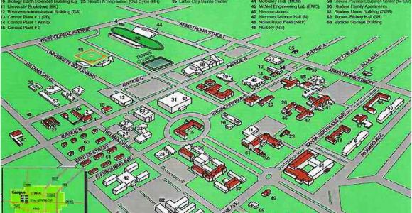 Texas A&amp;m Kingsville Campus Map Tamu Kingsville Campus Map by Chris Silver Smith