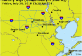 Texas Air Quality Map Airnow Houston Galveston Brazoria Tx Air Quality