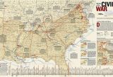 Texas and Mexican War Map Battles Of the Civil War Wall Map 35 75 X 23 25 Inches Shop