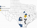 Texas Deer Population Map Texas Map Showing 14 Counties In which White Tailed Deer Wtd Were